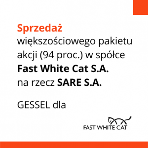 fast white cat